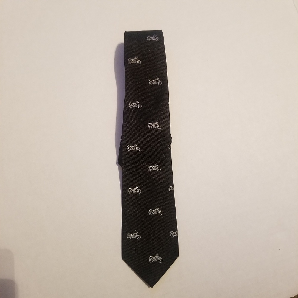 CrewCuts Black Motorcycle Silk Tie